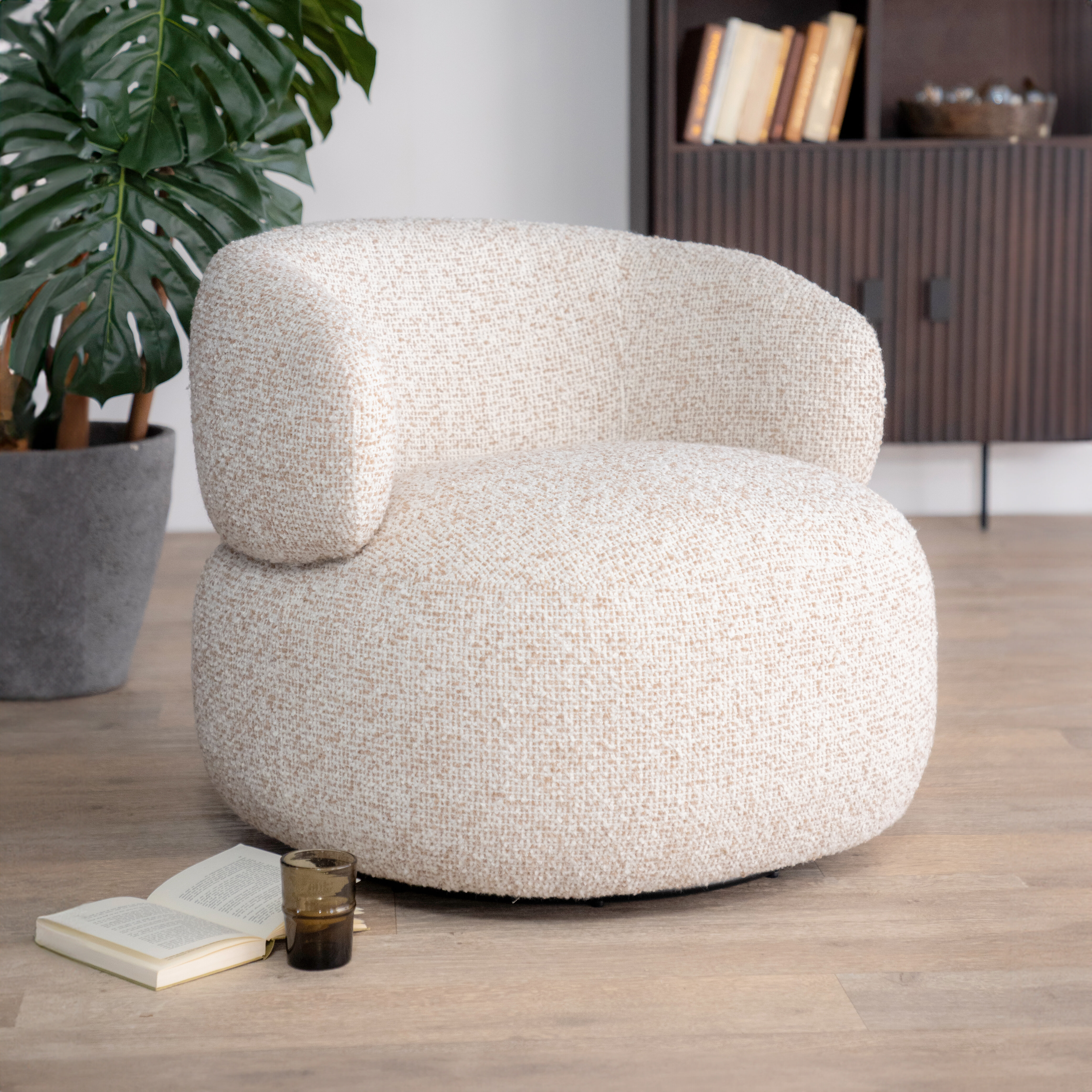 Eleonora Fauteuil 'Maeve' kleur Beige | Eleonora