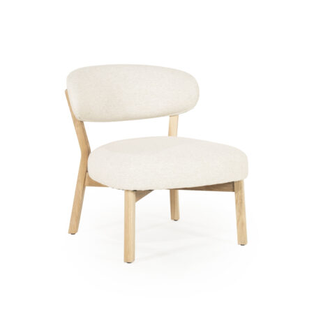 Eleonora Fauteuil 'Mikky' kleur Beige/Naturel | Eleonora