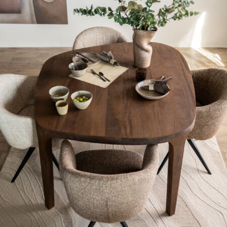 Eleonora Organische Eettafel 'Taylor' Mangohout