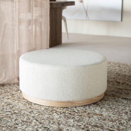 Eleonora Poef/Salontafel 'Avah' Bouclé