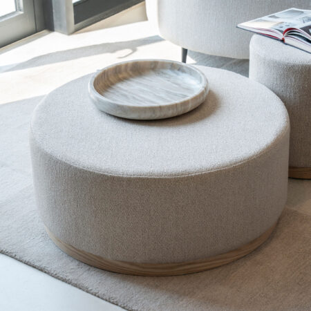 Eleonora Poef/Salontafel 'Avah' Bouclé