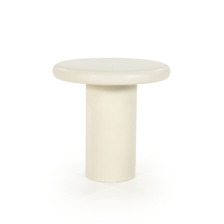Eleonora Ronde Bijzettafel 'Jade' Magnesium oxide