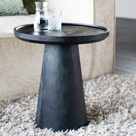 Eleonora Ronde Bijzettafel 'Ron' Mangohout