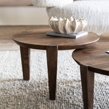 Eleonora Ronde Salontafel 'Davina' Mangohout