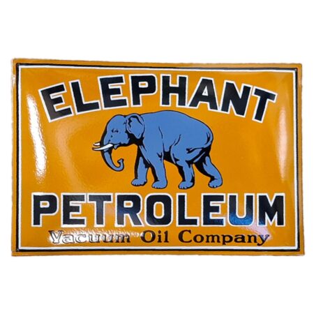 Elephant Petroleum Emaille Bord - 60 x 40cm | Fiftiesstore
