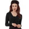 Elle Bow Bolero Black-XL | 17% korting | Voodoo Vixen