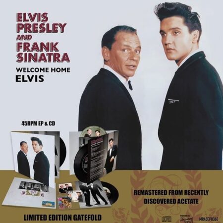 Elvis Presley And Frank Sinatra Welcome Home Elvis CD & Zwart Vinyl EP MRS | Elvis Presley