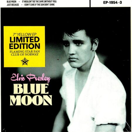 Elvis Presley - Blue Moon 7" EP (Flaming Star Fanclub Limited Edition) - Geel Vinyl | Elvis Presley