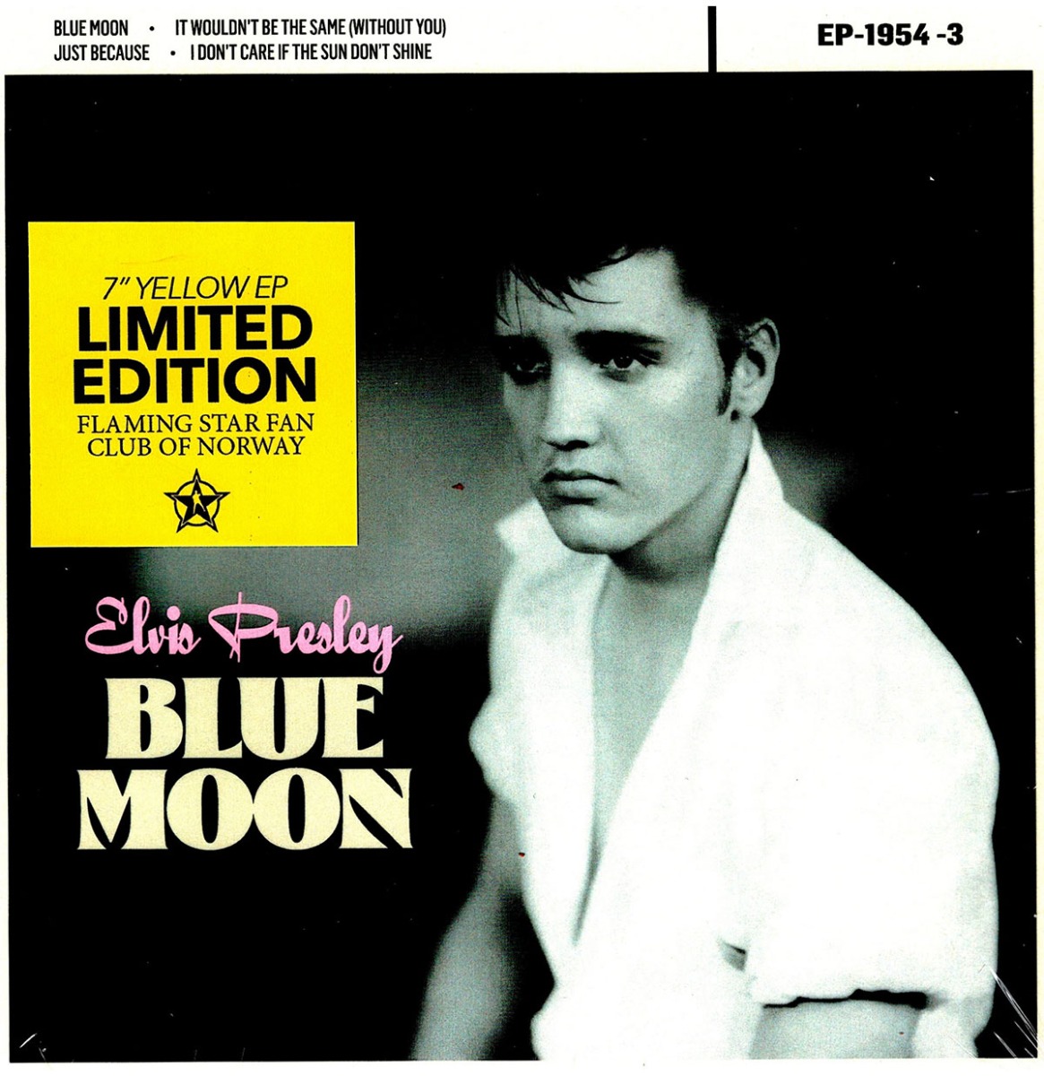 Elvis Presley - Blue Moon 7" EP (Flaming Star Fanclub Limited Edition) - Geel Vinyl | Elvis Presley