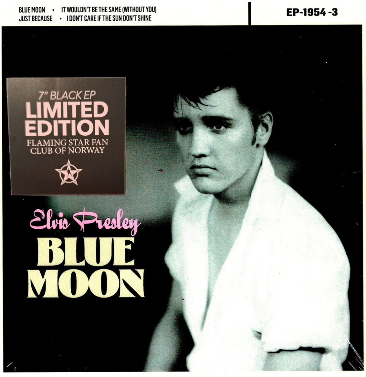 Elvis Presley - Blue Moon 7" EP (Flaming Star Fanclub Limited Edition) - Zwart Vinyl | Elvis Presley