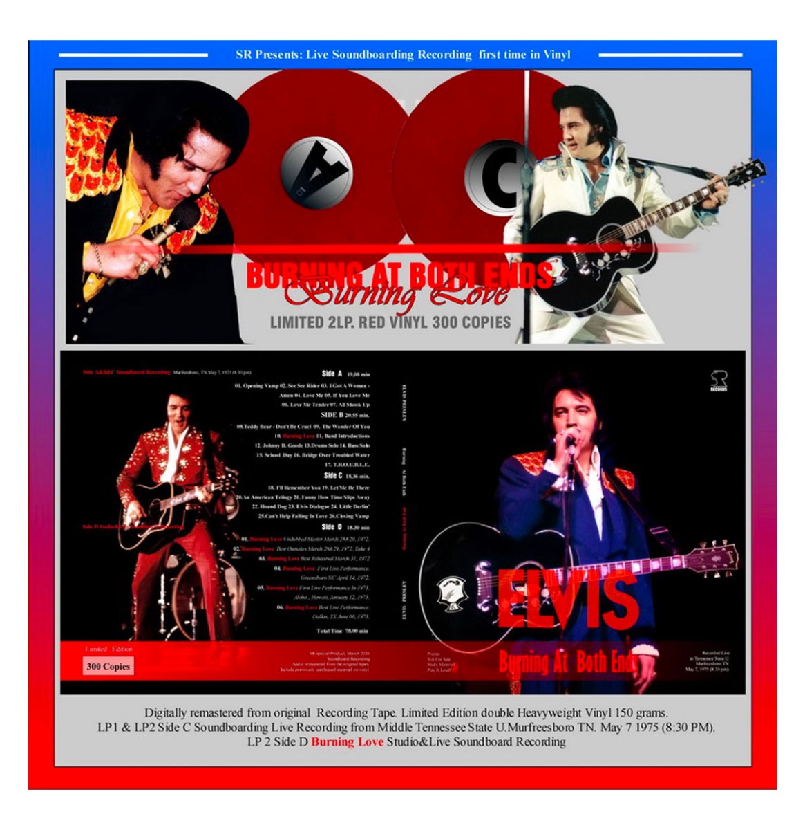 Elvis Presley - Burning At Both Ends (Rood Vinyl) 2 (LP) | Elvis Presley