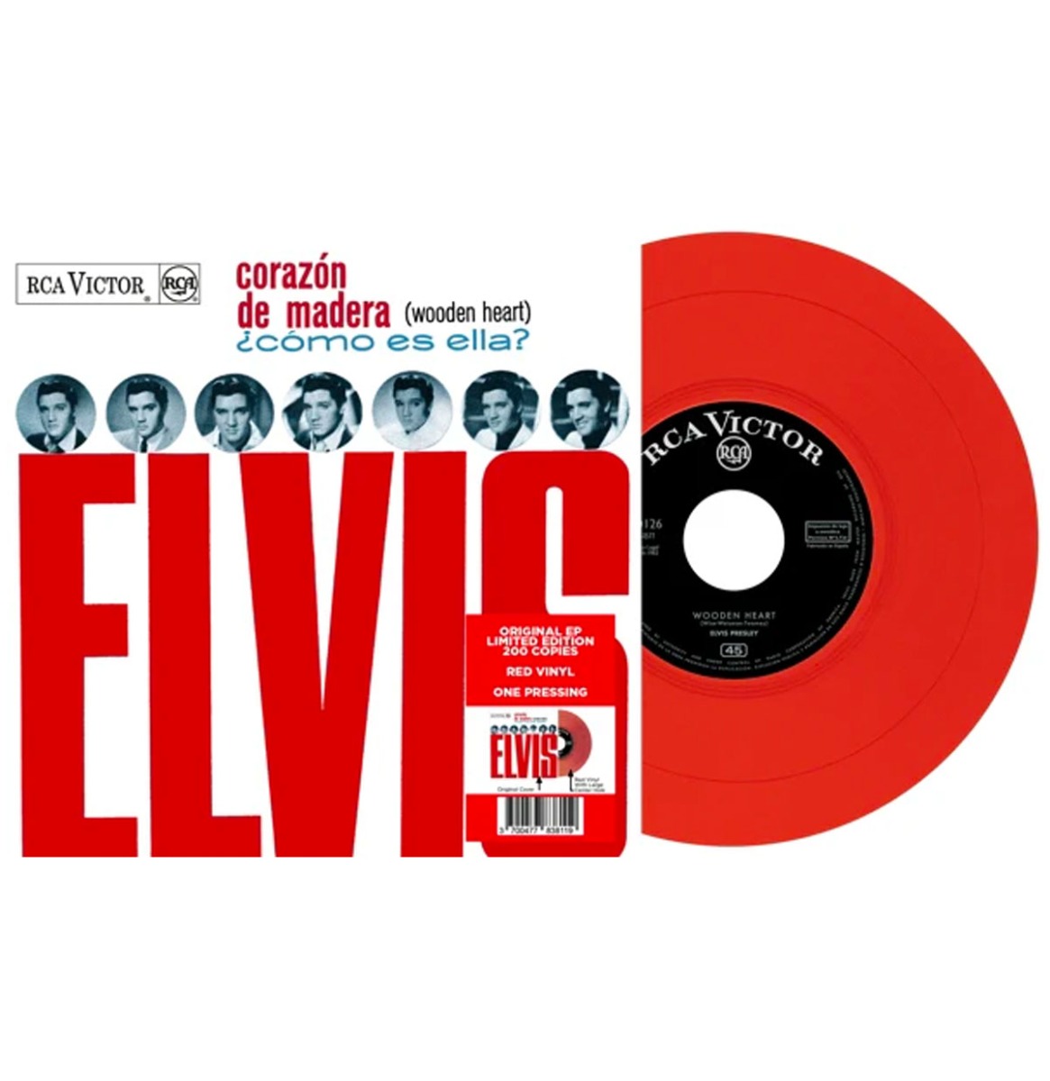 Elvis Presley - Corazón De Madera - EP Etranger N13 (Rood Vinyl) | Fiftiesstore