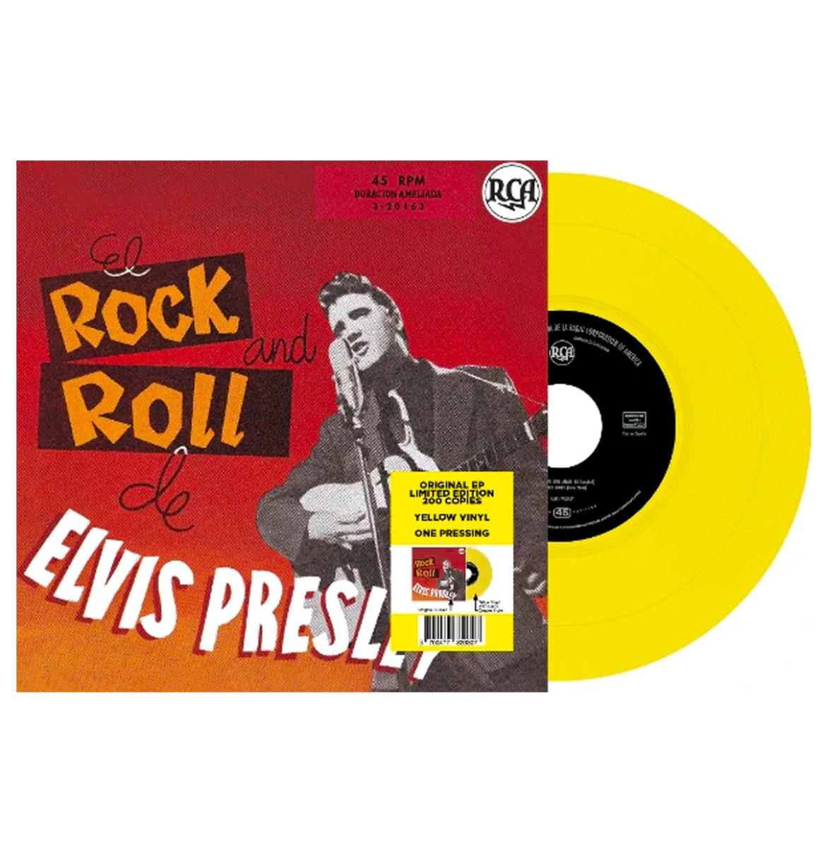 Elvis Presley - El Rock and Roll De Elvis Presley (Geel Vinyl) 7" | Fiftiesstore