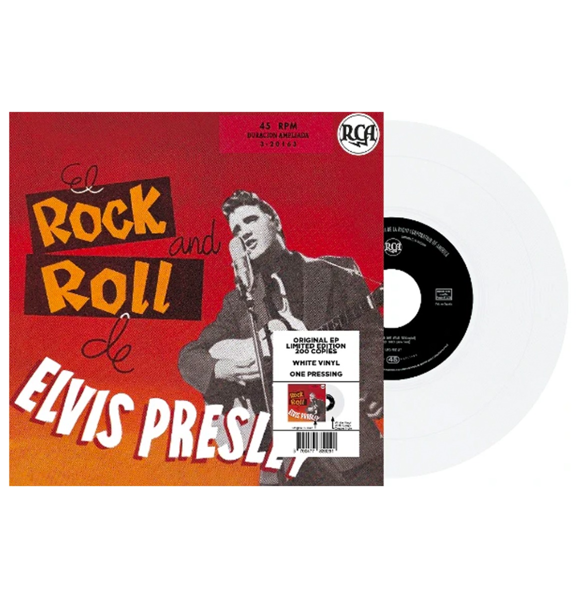 Elvis Presley - El Rock and Roll De Elvis Presley (Wit Vinyl) 7" | Fiftiesstore