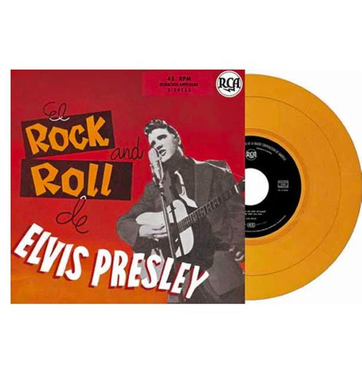 Elvis Presley - El Rock and Roll (oranje vinyl) 7" | Fiftiesstore