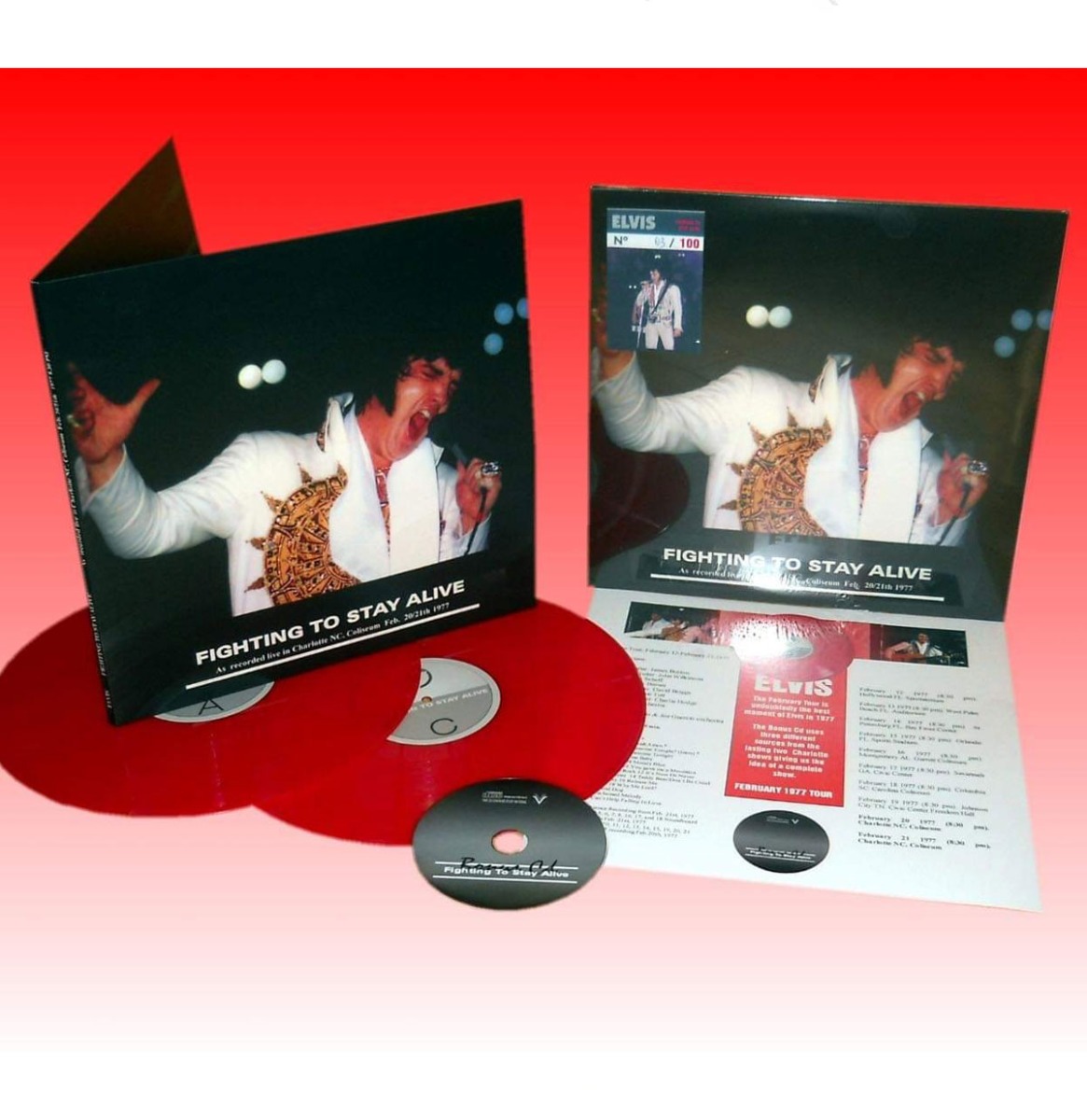 Elvis Presley - Fighting To Stay Alive (+ Bonus CD - Rood Vinyl) 2 (LP) | Elvis Presley