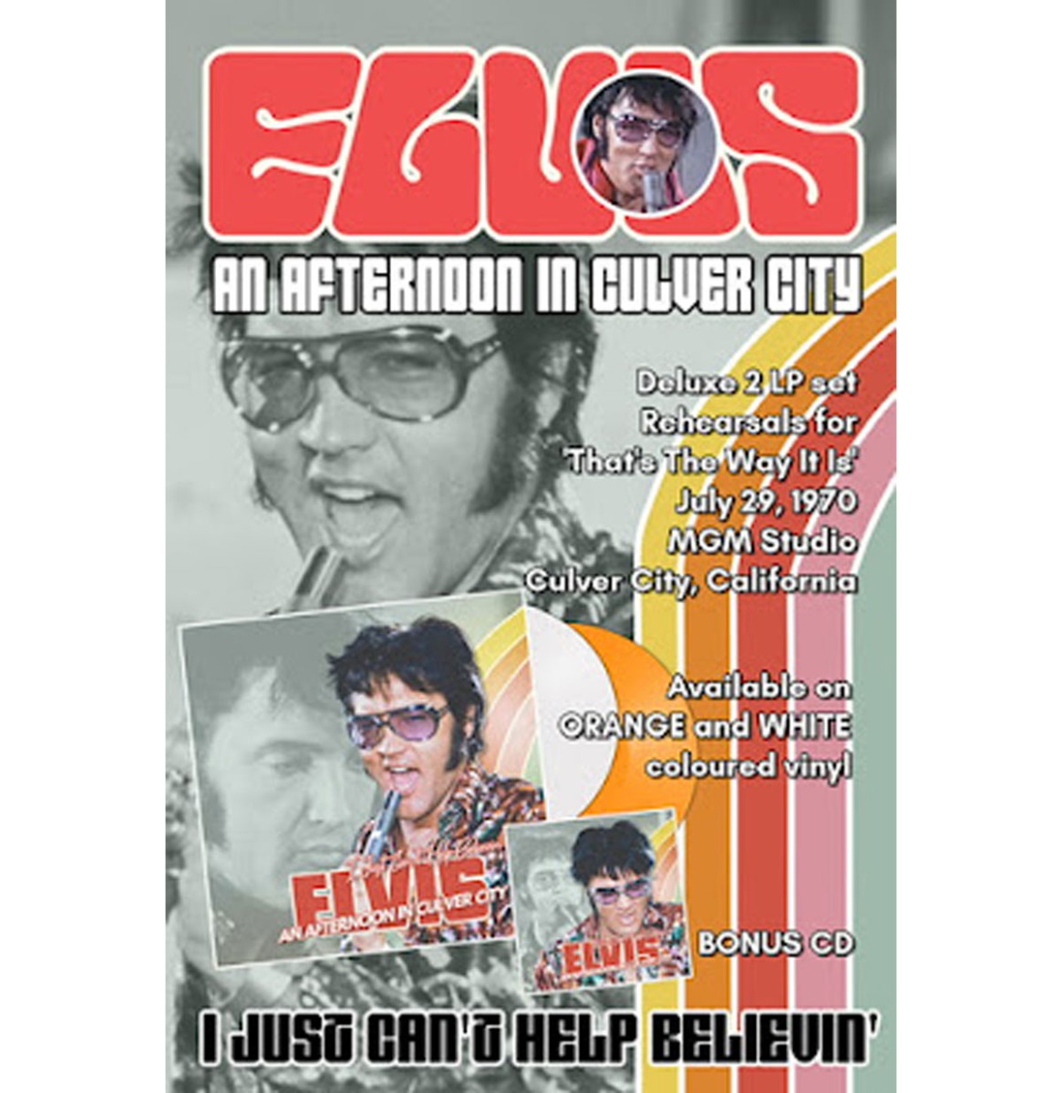 Elvis Presley - I Just Can't He Believin' (Oranje Vinyl) 2 + CD (LP) | Elvis Presley