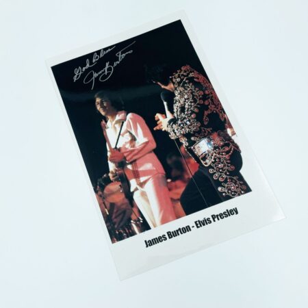 Elvis Presley & James Burton - Originele Gesigneerde Livefoto | Elvis Presley