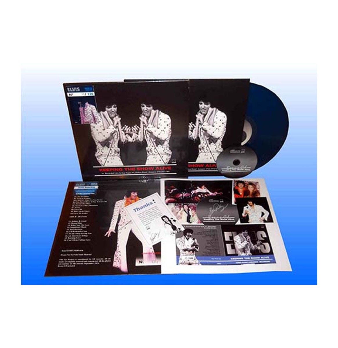 Elvis Presley - Keeping The Show Alive (Blauw Vinyl) CD+ (LP) | Elvis Presley