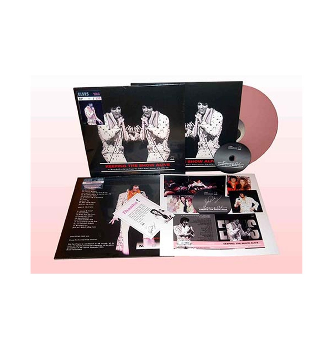 Elvis Presley - Keeping The Show Alive (Roze Vinyl) CD+ (LP) | Fiftiesstore