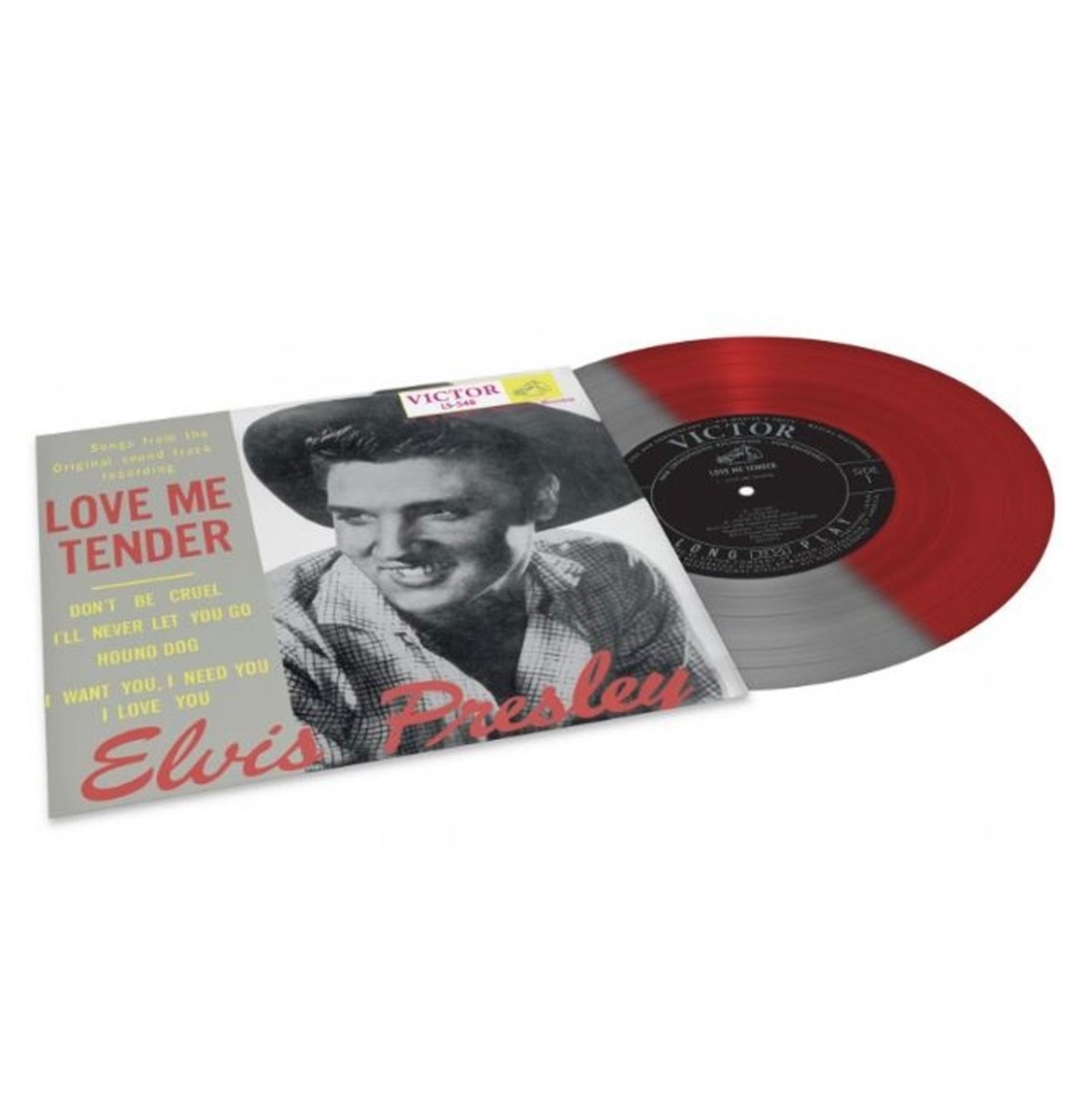 Elvis Presley - Love Me Tender (Rood & Zilver) 10" Vinyl | Fiftiesstore