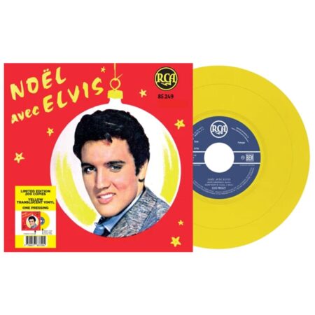 Elvis Presley - Noël Avec Elvis (Doorzichtig Geel Vinyl) EP 7" Vinyl | Elvis Presley