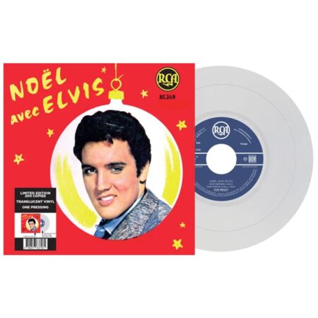 Elvis Presley - Noël Avec Elvis (Doorzichtig Vinyl) EP 7" Vinyl | Elvis Presley