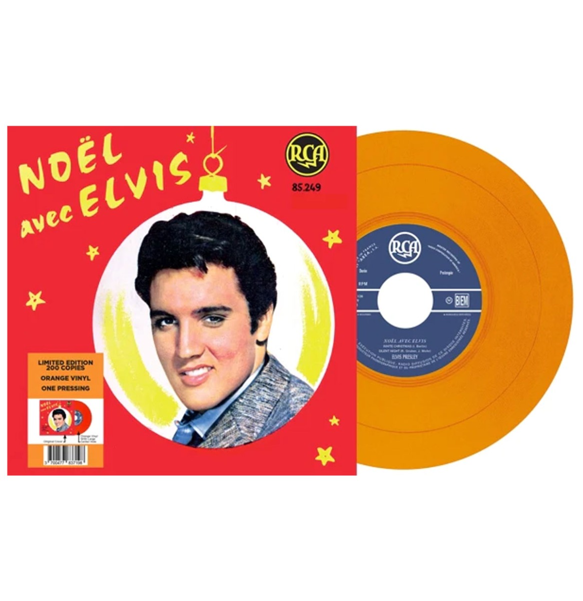 Elvis Presley - Noël Avec Elvis (Oranje Vinyl) EP 7" Vinyl | Elvis Presley