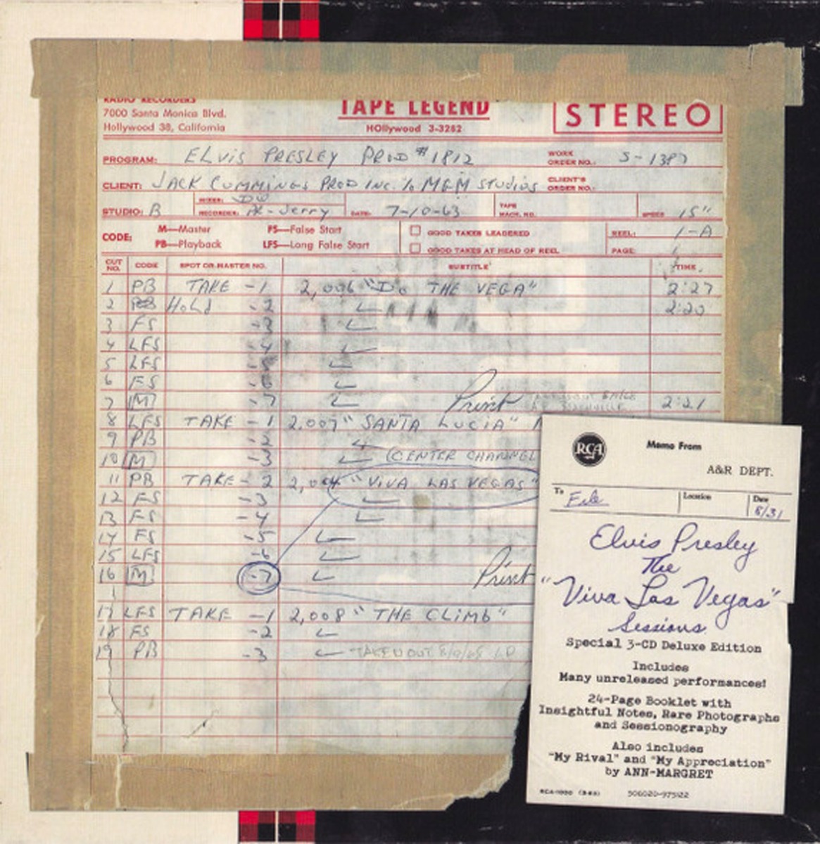 Elvis Presley - The Viva Las Vegas Sessions 3CD (Boxset) - FTD Label | Elvis Presley