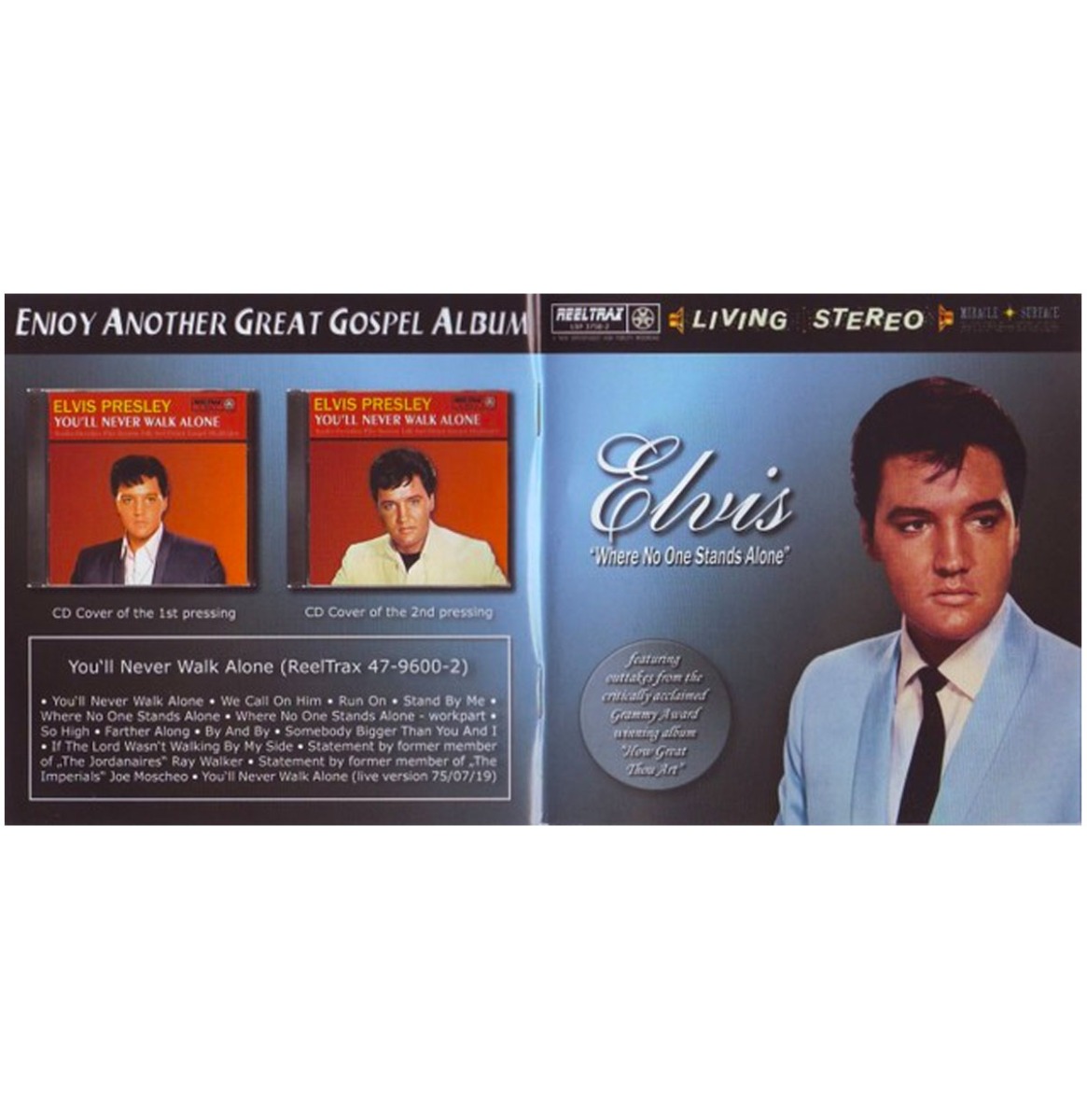 Elvis Presley - Where No One Stands Alone - Outtakes CD | Elvis Presley
