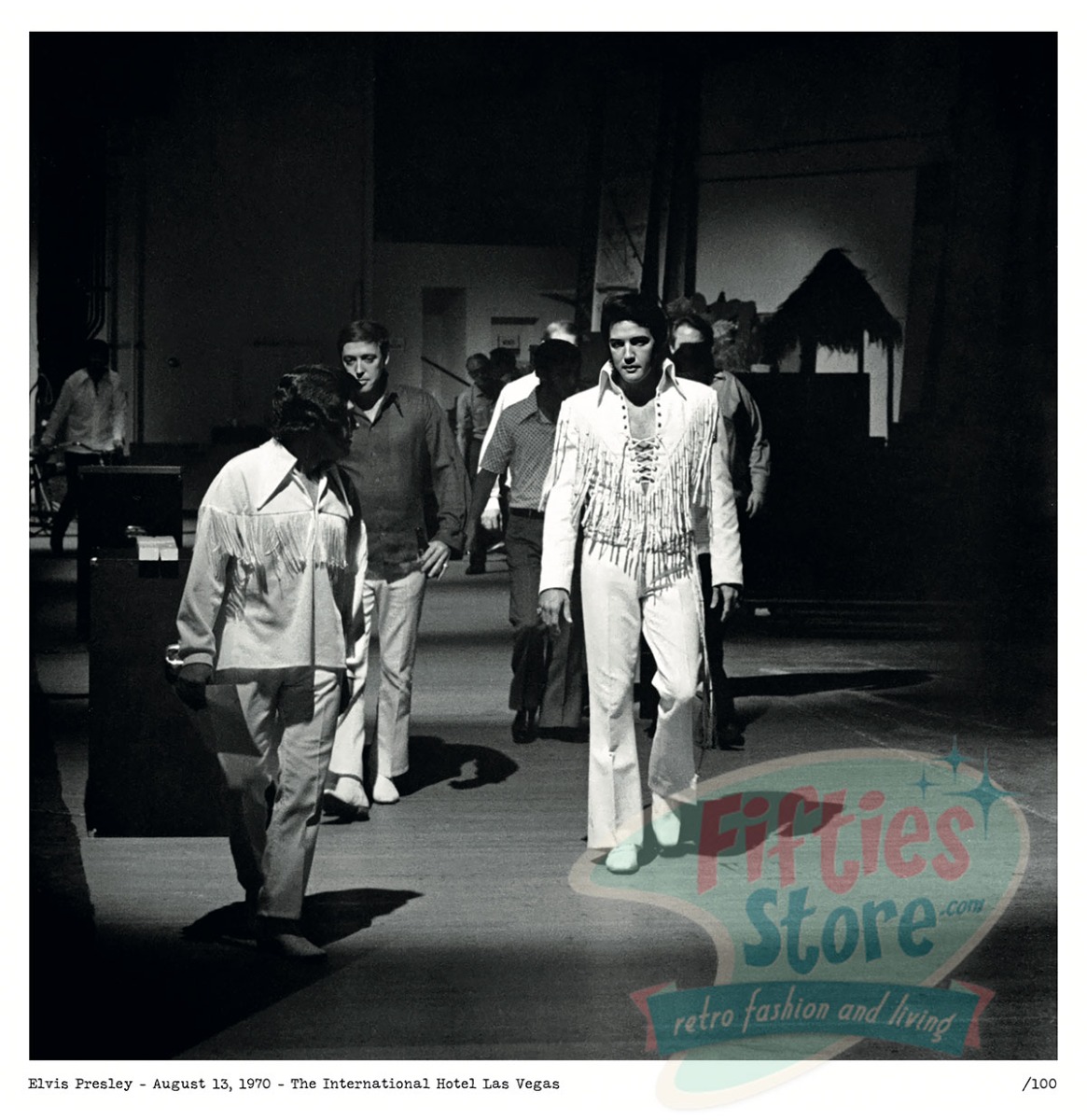 Elvis Presley 'On Our Way To The Stage' Las Vegas 1970 - Gelimiteerde Editie Litho | Elvis Presley