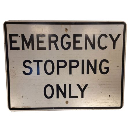 Emergency Stopping Only Metalen Straatbord - 123 x 92 cm | The Dutch Pickers