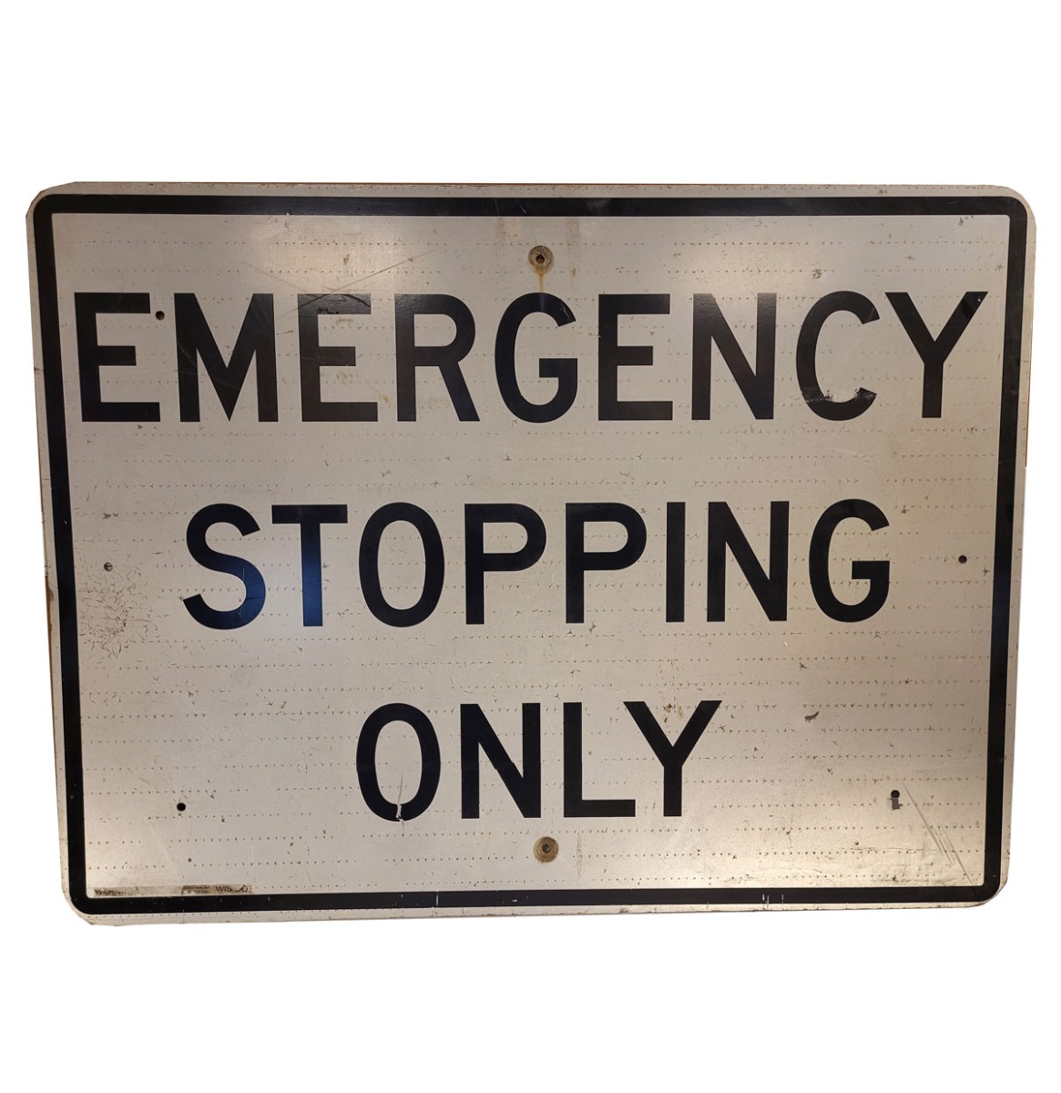 Emergency Stopping Only Metalen Straatbord - 123 x 92 cm | The Dutch Pickers