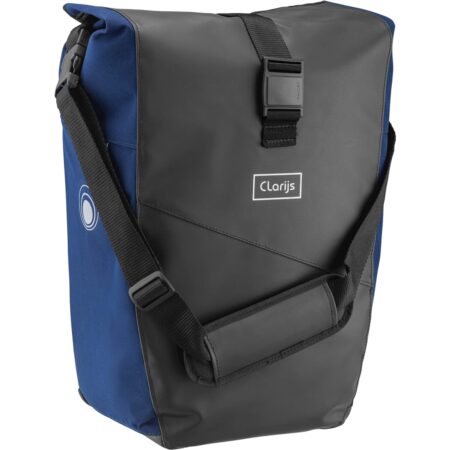 Enkele Fietstas Solobag 24L zwart-blauw | Clarijs
