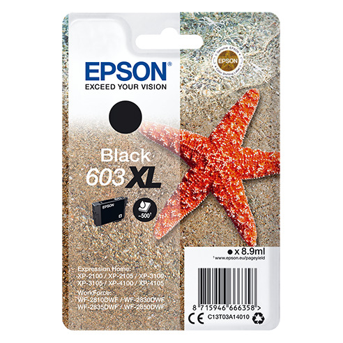 Epson 603XL Cartridge Inkt Zwart | Epson