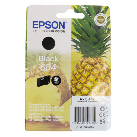 Epson 604 Cartridge Inkt Zwart | Epson