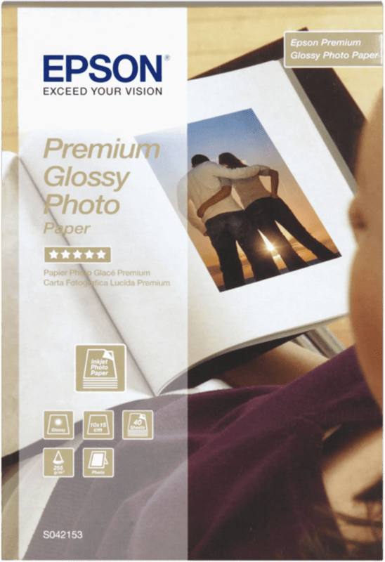 Epson Premium Glossy Fotopapier 10 x 15 (40 Vellen)