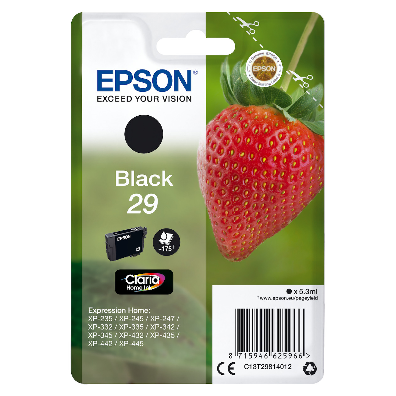 Epson T2981 Cartridge Inkt Zwart | Epson