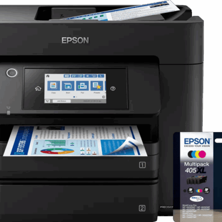 Epson WorkForce WF-4830DTWF + 1 set extra XL cartridges