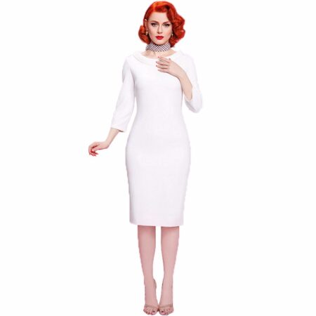 Escapade Dress White-XXL | 53% korting | VON 50
