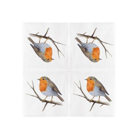 Esschert Design Servetten roodborst 33cm | Esschert Design