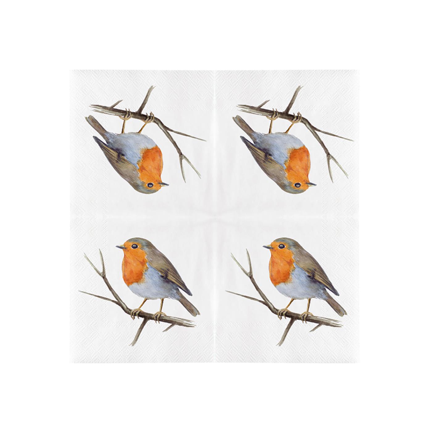 Esschert Design Servetten roodborst 33cm | Esschert Design