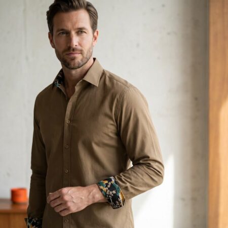 Essential Green Overhemd-XL Lureaux - Handgemaakte Nette Schoenen Voor Heren | Lureaux