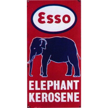 Esso Elephant Kerosene Emaille Bord - 21 x 11 cm | Esso