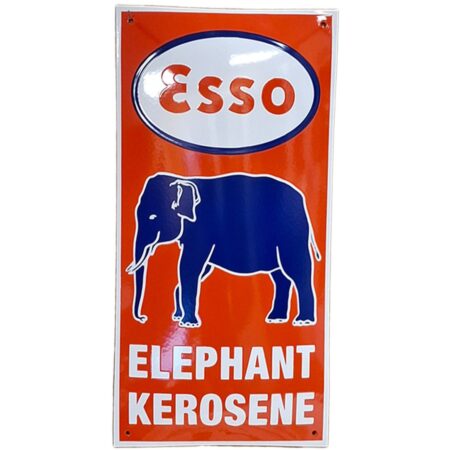 Esso Elephant Kerosene Emaille Bord - 60 x 30cm | Esso