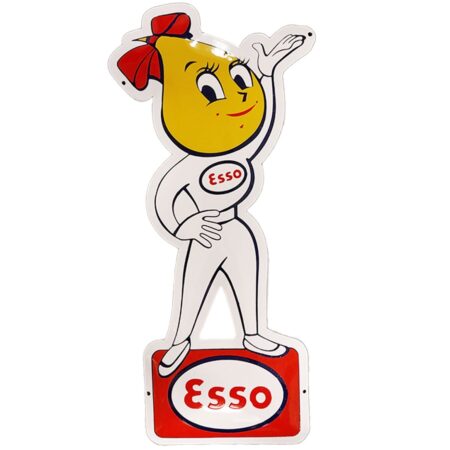 Esso Girl Emaille Bord 80 x 36 cm | Esso
