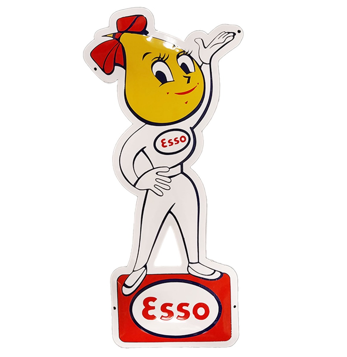 Esso Girl Emaille Bord 80 x 36 cm | Esso