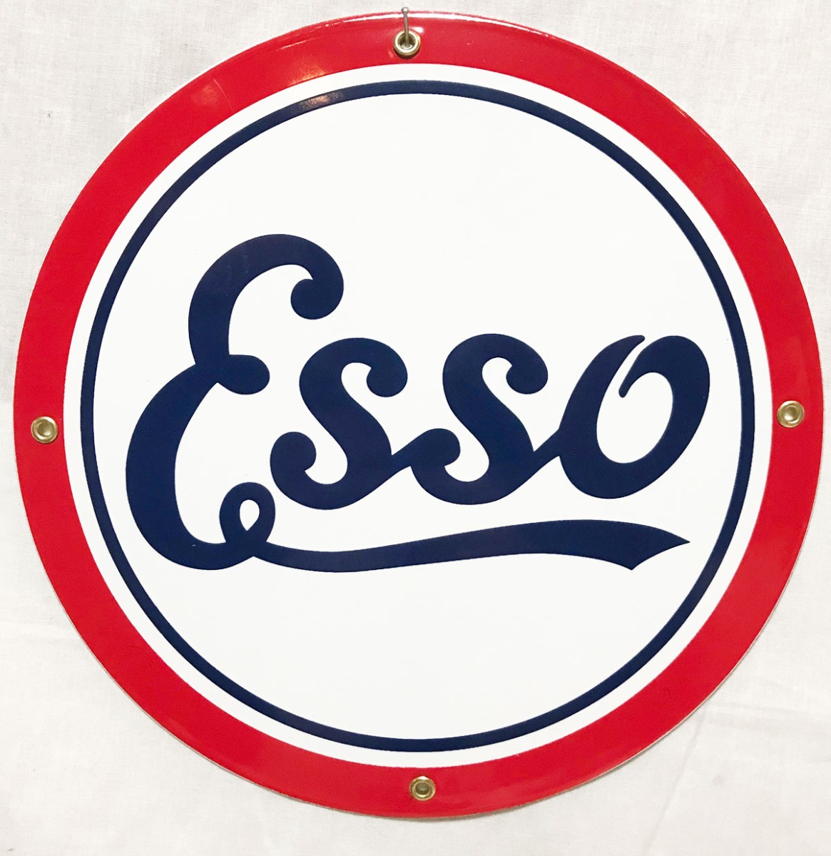 Esso Logo Emaille Bord 12" / 30 cm | Esso
