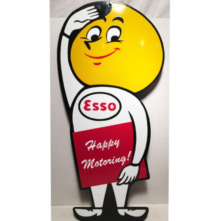 Esso Man Happy Motoring Emaille Bord 65 x 30 cm | Esso