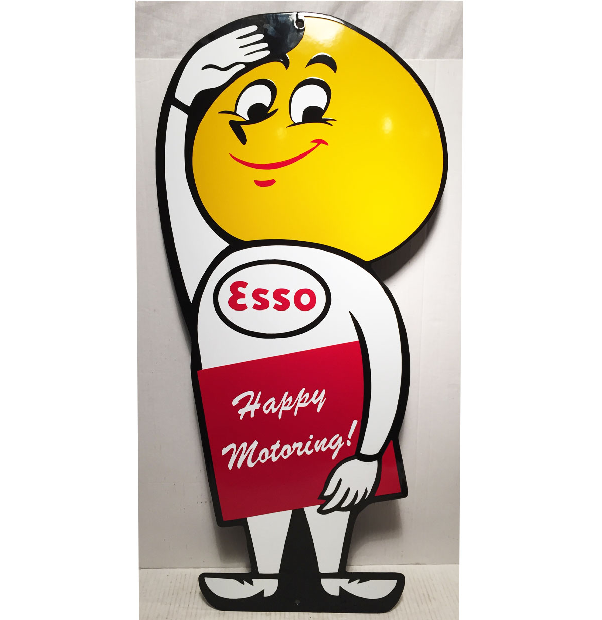 Esso Man Happy Motoring Emaille Bord 65 x 30 cm | Esso